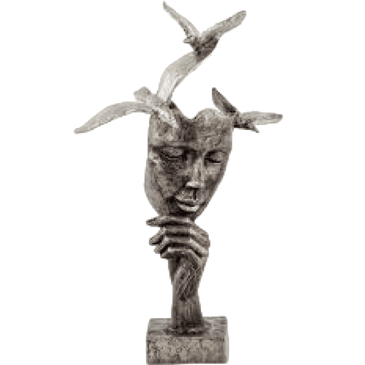 Abstract Face Decor, Abstract Face Art Decor, Modern Abstract Face Statue, Abstract Face Sculpture, Elegant Abstract Face Sculpture