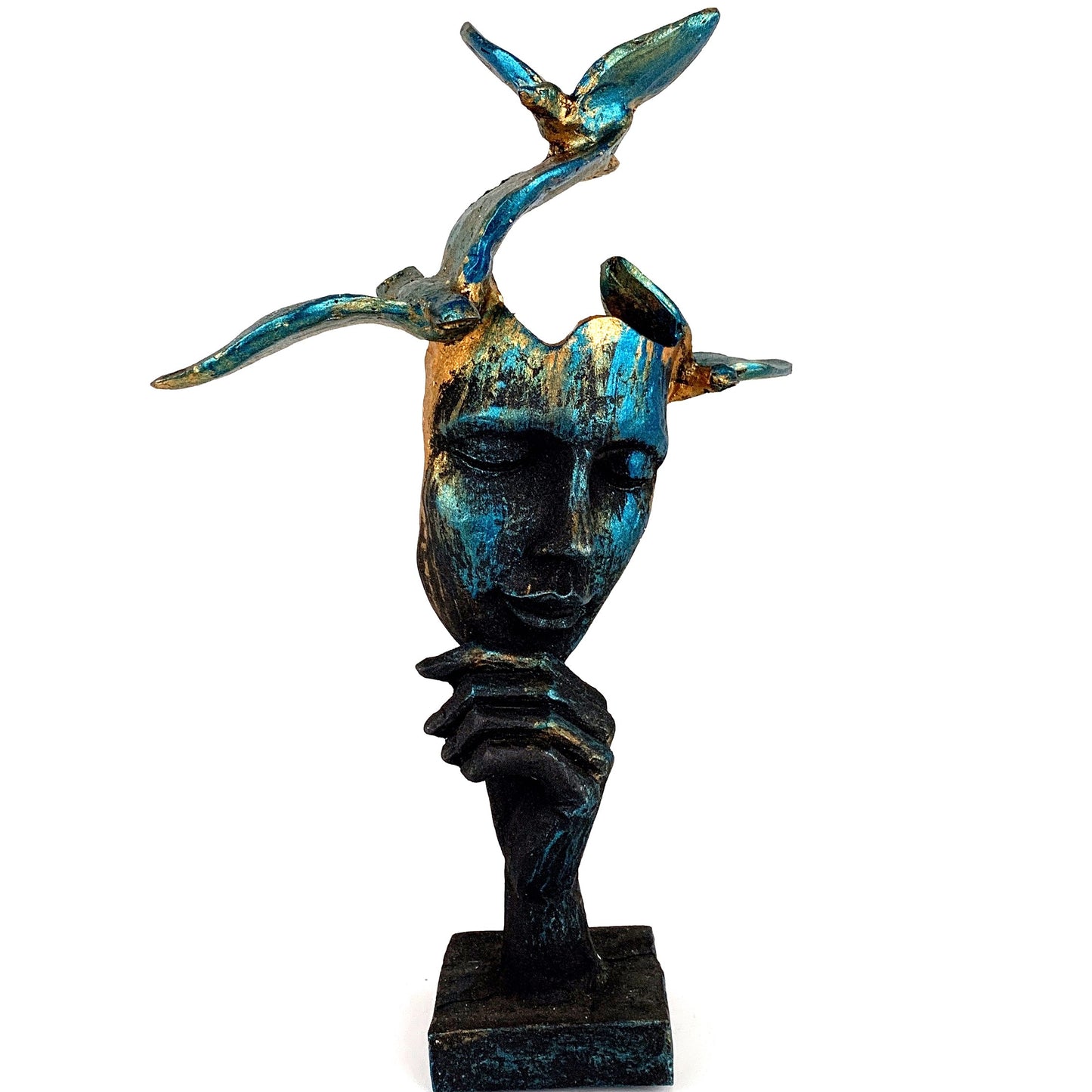 Abstract Face Decor, Abstract Face Art Decor, Modern Abstract Face Statue, Abstract Face Sculpture, Elegant Abstract Face Sculpture