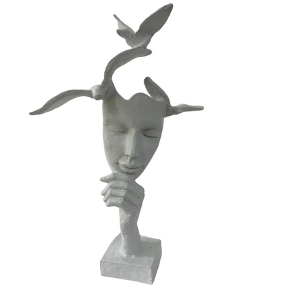 Abstract Face Decor, Abstract Face Art Decor, Modern Abstract Face Statue, Abstract Face Sculpture, Elegant Abstract Face Sculpture