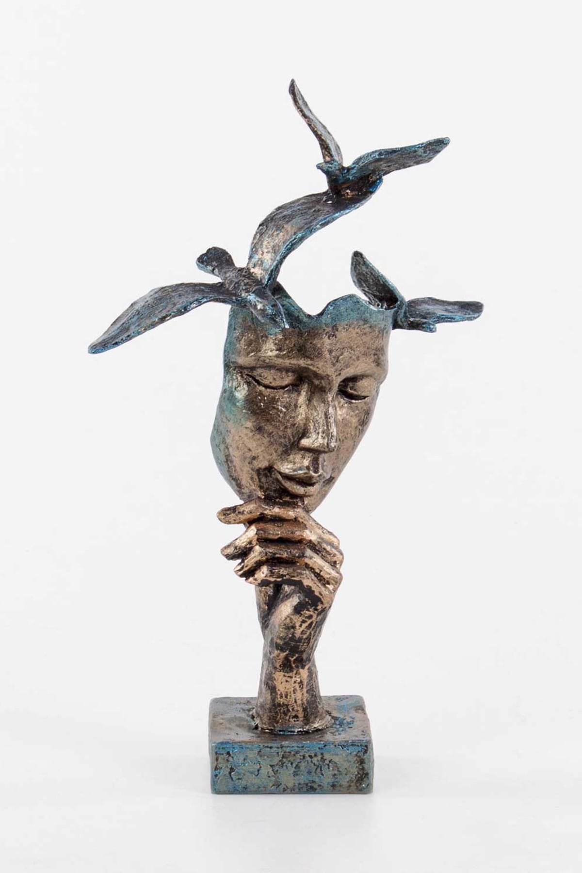 Abstract Face Decor, Abstract Face Art Decor, Modern Abstract Face Statue, Abstract Face Sculpture, Elegant Abstract Face Sculpture