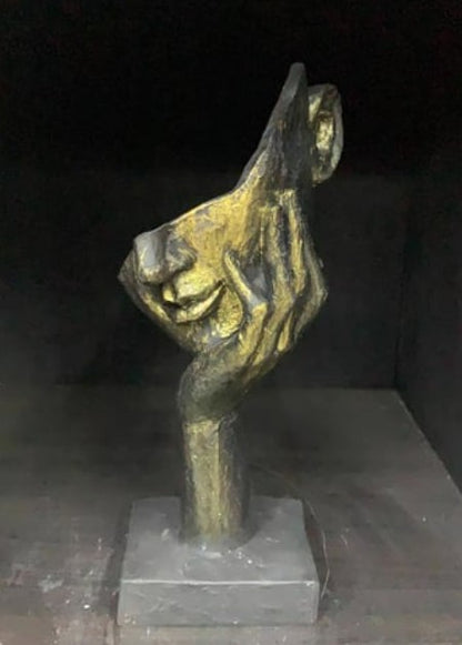 Handmade Abstract Face Statue, Modern Art Sculpture, Artistic Object, Minimalist Art Home Decor