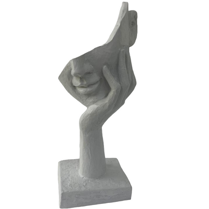 Handmade Abstract Face Statue, Modern Art Sculpture, Artistic Object, Minimalist Art Home Decor