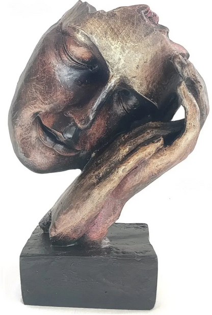 Abstract Face Decor Sculpture, Modern Face Sculpture, Modern Abstract Face Decor, Elegant Face Sculpture, Unique Face Decor Statue
