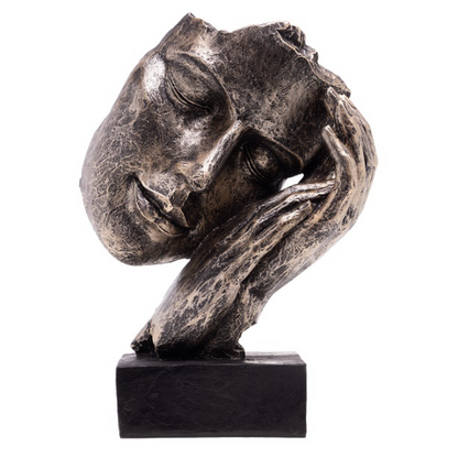 Abstract Face Decor Sculpture, Modern Face Sculpture, Modern Abstract Face Decor, Elegant Face Sculpture, Unique Face Decor Statue