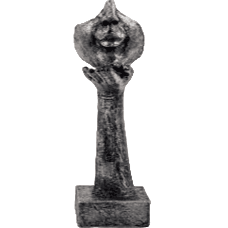 Handmade Face Decor Sculpture, Abstract Face Hand Statue, Modern Artistic Decor, Surreal Face Figurine, Abstract Expression Face Sculpture