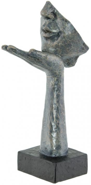 Handmade Face Decor Sculpture, Abstract Face Hand Statue, Modern Artistic Decor, Surreal Face Figurine, Abstract Expression Face Sculpture