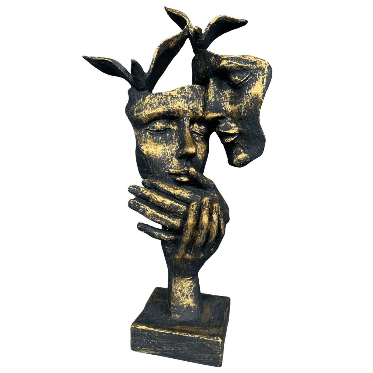 Romantic Lover Couple Statue, Modern Lover Couple Decor, Abstract Couple Sculpture, Lover Couple Face Statue, Abstract Romantic Statue