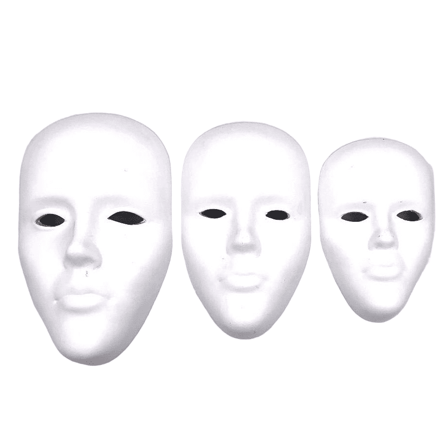 Handmade 3D Mask Wall Art, 3D Wall Hanging Set, 3D Wall Masks, Handmade Abstract Mask Trio, Modern Face Wall Art, Abstract 3D Mask Set