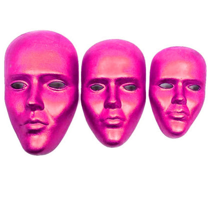 Handmade 3D Mask Wall Art, 3D Wall Hanging Set, 3D Wall Masks, Handmade Abstract Mask Trio, Modern Face Wall Art, Abstract 3D Mask Set