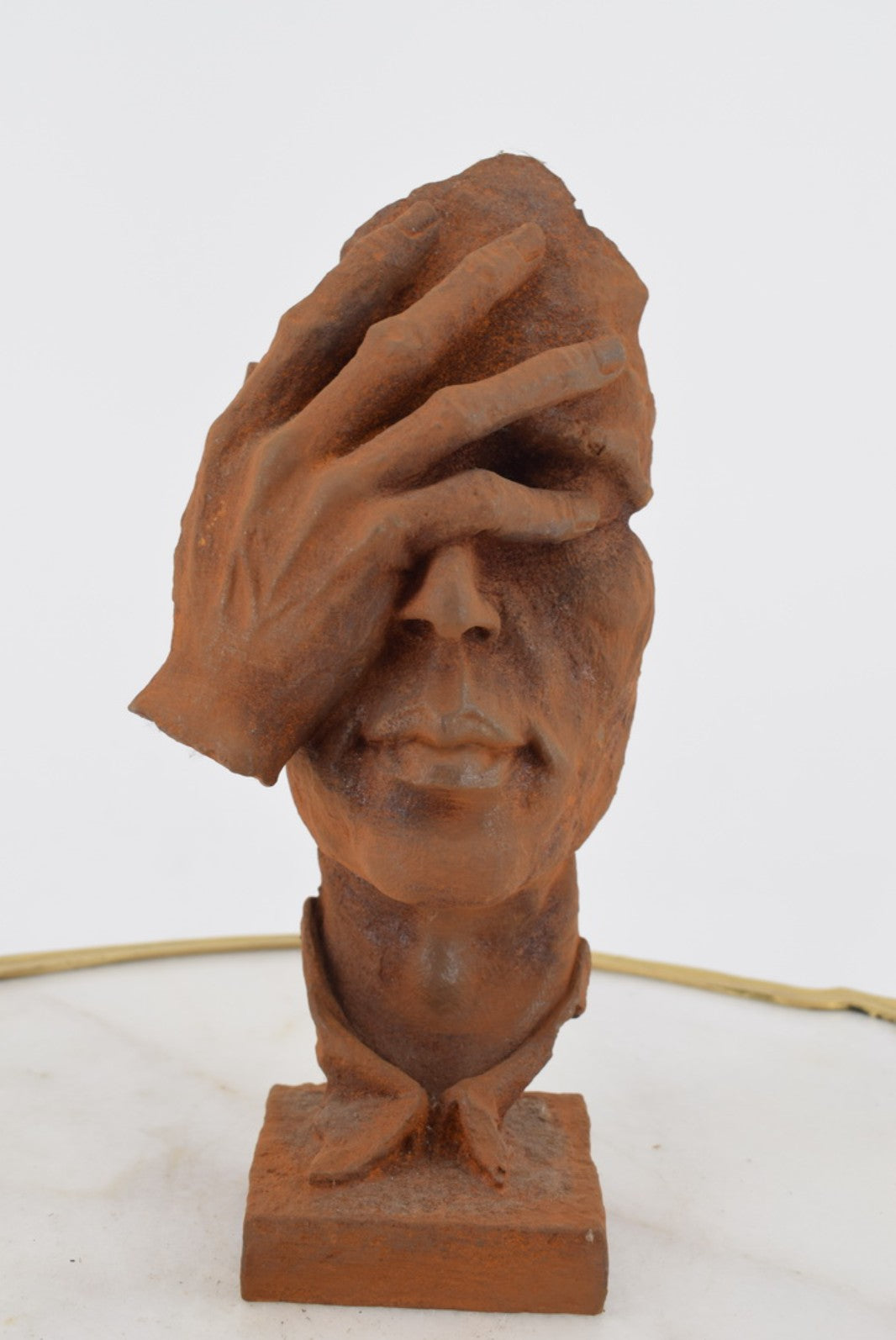 Handmade I Didn’t See Decor, Abstract Face Statue, Modern Art Sculpture, Face Bust