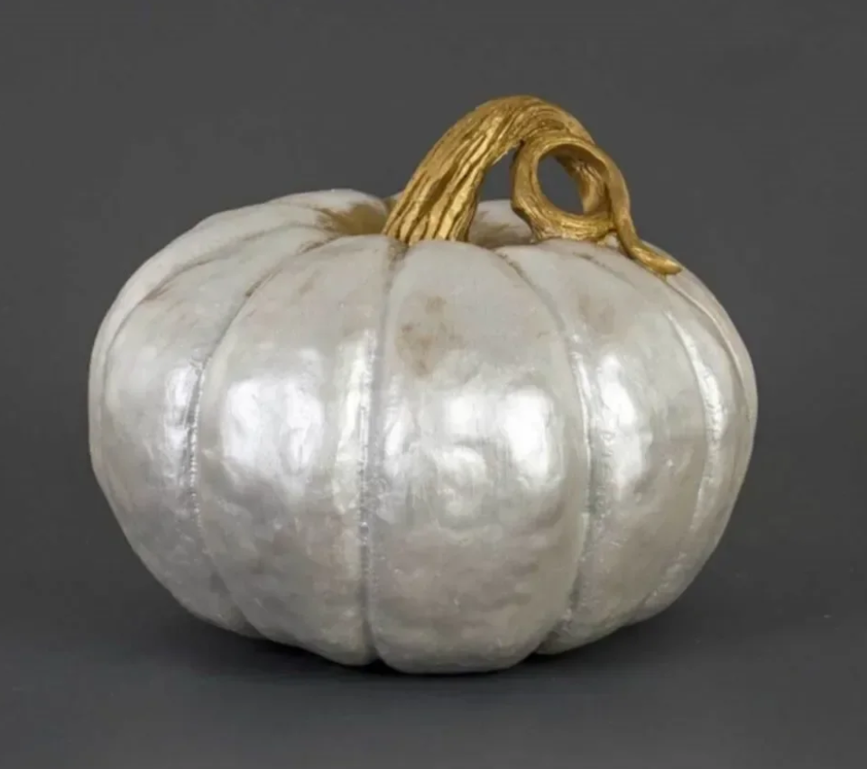 Realistic Pumpkin Statue, Large Pumpkin Statue, Autumn Pumpkin Decor, Realistic Harvest Pumpkin Figurine, Rustic Fall Pumpkin Statue