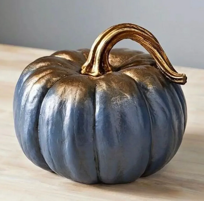 Realistic Pumpkin Statue, Large Pumpkin Statue, Autumn Pumpkin Decor, Realistic Harvest Pumpkin Figurine, Rustic Fall Pumpkin Statue