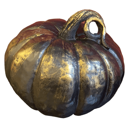 Realistic Pumpkin Statue, Large Pumpkin Statue, Autumn Pumpkin Decor, Realistic Harvest Pumpkin Figurine, Rustic Fall Pumpkin Statue