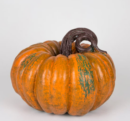 Realistic Pumpkin Statue, Large Pumpkin Statue, Autumn Pumpkin Decor, Realistic Harvest Pumpkin Figurine, Rustic Fall Pumpkin Statue