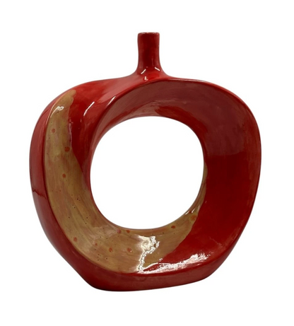Modern Abstract Apple Sculpture, Artistic Apple Shape Sculpture, Unique Apple Home Decoration, Minimalist Apple Shape Art Decor, Apple Decor