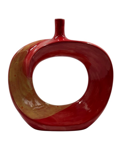 Modern Abstract Apple Sculpture, Artistic Apple Shape Sculpture, Unique Apple Home Decoration, Minimalist Apple Shape Art Decor, Apple Decor