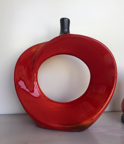 Modern Abstract Apple Sculpture, Artistic Apple Shape Sculpture, Unique Apple Home Decoration, Minimalist Apple Shape Art Decor, Apple Decor