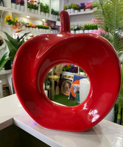 Modern Abstract Apple Sculpture, Artistic Apple Shape Sculpture, Unique Apple Home Decoration, Minimalist Apple Shape Art Decor, Apple Decor