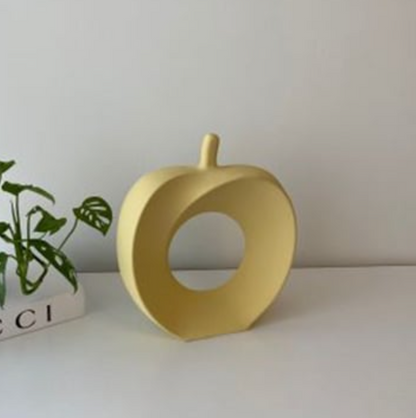 Modern Abstract Apple Sculpture, Artistic Apple Shape Sculpture, Unique Apple Home Decoration, Minimalist Apple Shape Art Decor, Apple Decor