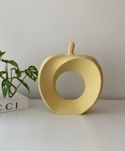 Modern Abstract Apple Sculpture, Artistic Apple Shape Sculpture, Unique Apple Home Decoration, Minimalist Apple Shape Art Decor, Apple Decor