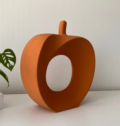 Modern Abstract Apple Sculpture, Artistic Apple Shape Sculpture, Unique Apple Home Decoration, Minimalist Apple Shape Art Decor, Apple Decor