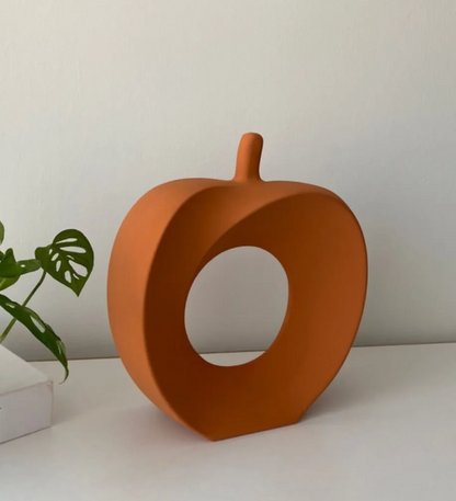 Modern Abstract Apple Sculpture, Artistic Apple Shape Sculpture, Unique Apple Home Decoration, Minimalist Apple Shape Art Decor, Apple Decor
