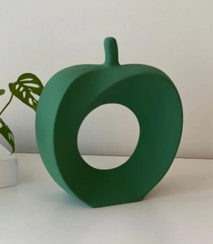 Modern Abstract Apple Sculpture, Artistic Apple Shape Sculpture, Unique Apple Home Decoration, Minimalist Apple Shape Art Decor, Apple Decor