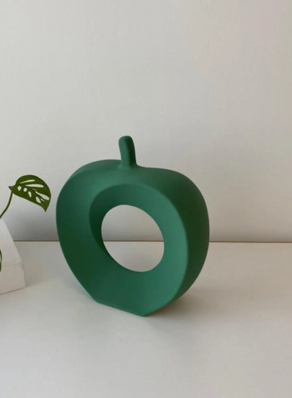 Modern Abstract Apple Sculpture, Artistic Apple Shape Sculpture, Unique Apple Home Decoration, Minimalist Apple Shape Art Decor, Apple Decor