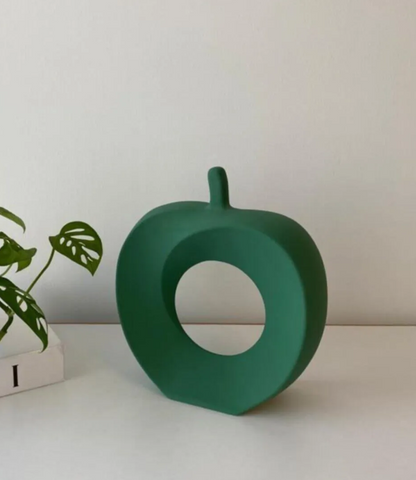 Modern Abstract Apple Sculpture, Artistic Apple Shape Sculpture, Unique Apple Home Decoration, Minimalist Apple Shape Art Decor, Apple Decor