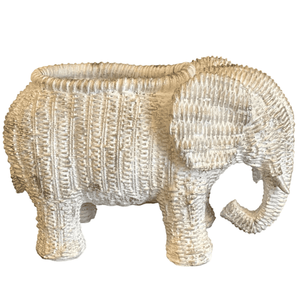 Elephant Shaped Planter Vase, Elephant Planter Pot, Handcrafted Elephant Vase, Animal Shaped Elephant Flower Pot, Cute Elephant Vase