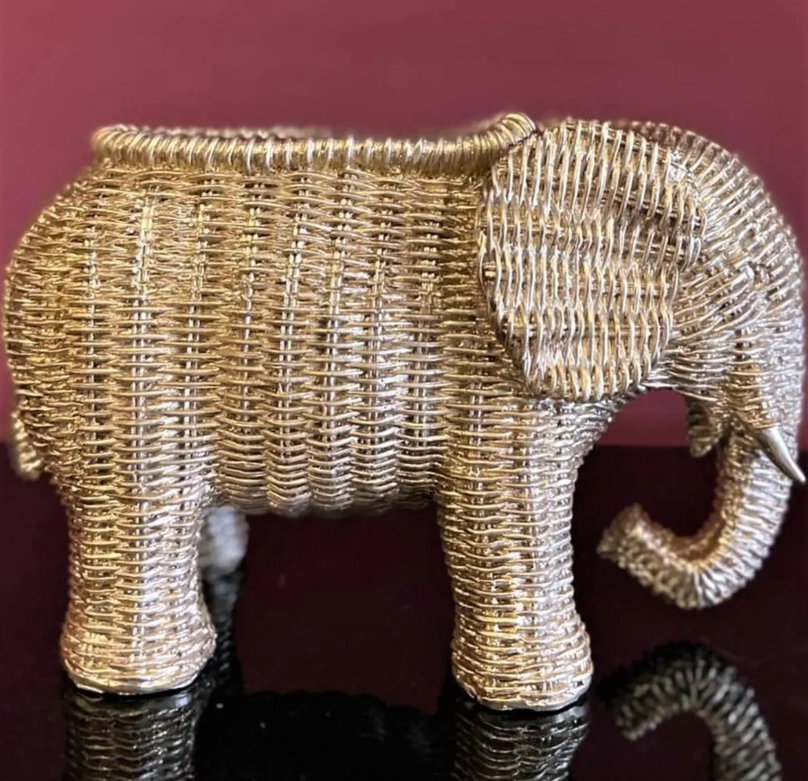 Elephant Shaped Planter Vase, Elephant Planter Pot, Handcrafted Elephant Vase, Animal Shaped Elephant Flower Pot, Cute Elephant Vase