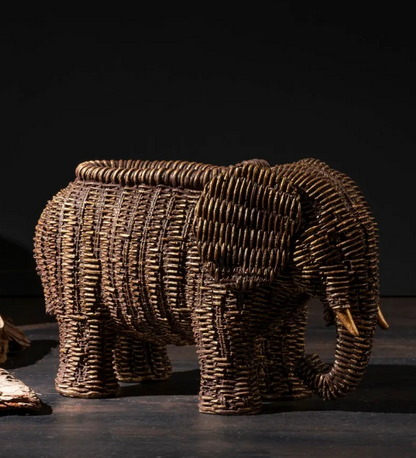 Elephant Shaped Planter Vase, Elephant Planter Pot, Handcrafted Elephant Vase, Animal Shaped Elephant Flower Pot, Cute Elephant Vase