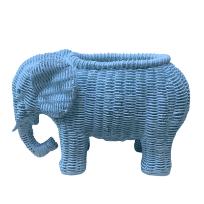 Elephant Shaped Planter Vase, Elephant Planter Pot, Handcrafted Elephant Vase, Animal Shaped Elephant Flower Pot, Cute Elephant Vase