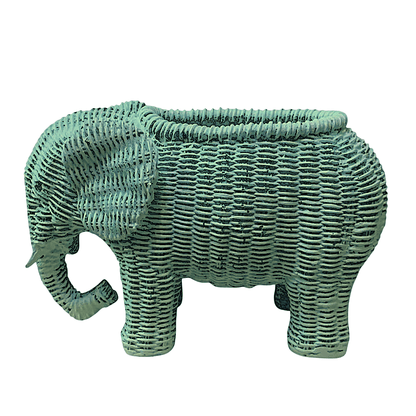 Elephant Shaped Planter Vase, Elephant Planter Pot, Handcrafted Elephant Vase, Animal Shaped Elephant Flower Pot, Cute Elephant Vase