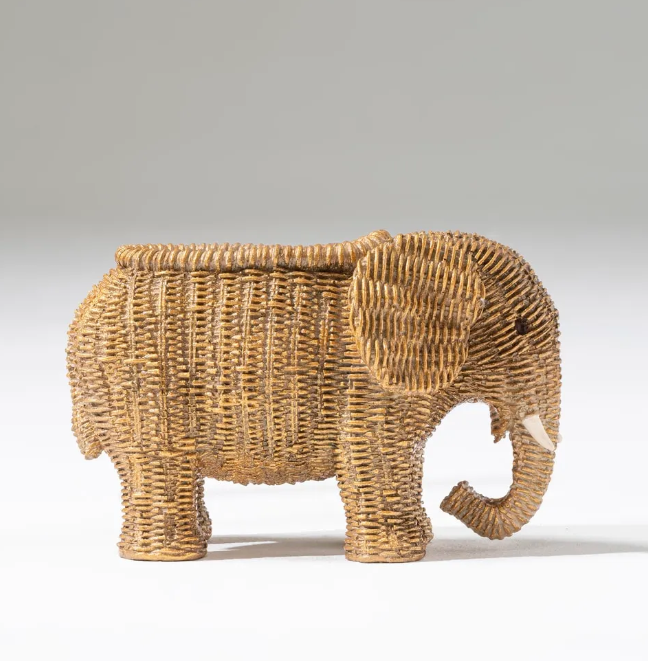 Elephant Shaped Planter Vase, Elephant Planter Pot, Handcrafted Elephant Vase, Animal Shaped Elephant Flower Pot, Cute Elephant Vase