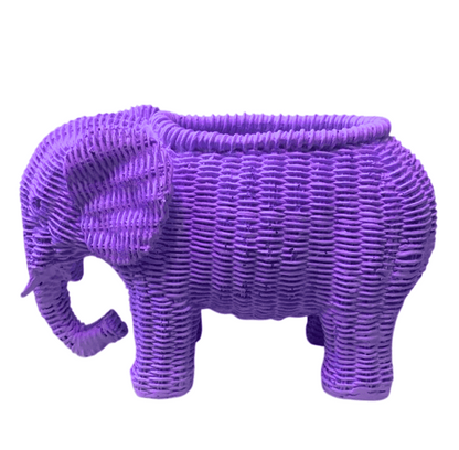 Elephant Shaped Planter Vase, Elephant Planter Pot, Handcrafted Elephant Vase, Animal Shaped Elephant Flower Pot, Cute Elephant Vase