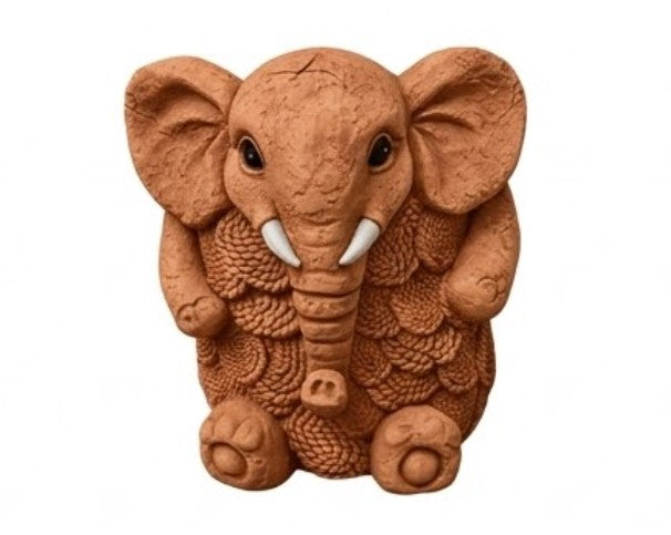 Elephant Planter Vase, Decorative Flower Pot, Polyester Elephant Sculpture, Animal Decor