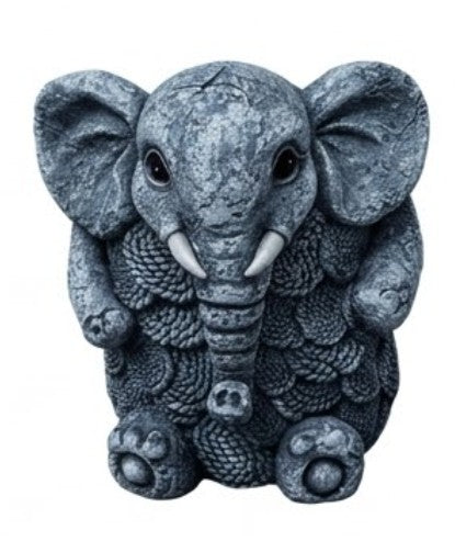 Elephant Planter Vase, Decorative Flower Pot, Polyester Elephant Sculpture, Animal Decor
