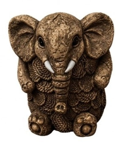 Elephant Planter Vase, Decorative Flower Pot, Polyester Elephant Sculpture, Animal Decor