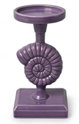 Seashell Candle Holder, Coastal Home Decor, Nautical Table Statue, Shell Sculpture, Ocean Candlesticks
