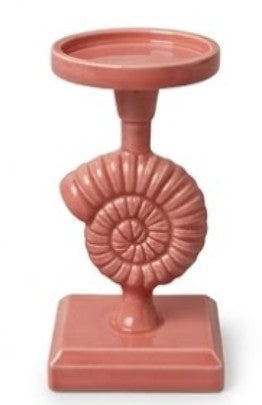 Seashell Candle Holder, Coastal Home Decor, Nautical Table Statue, Shell Sculpture, Ocean Candlesticks