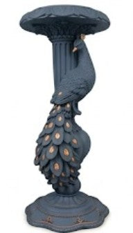 Peacock Candlestick Holder, Decorative Candle Stand, Polyester Peacock Sculpture, Polyester Candle Holder