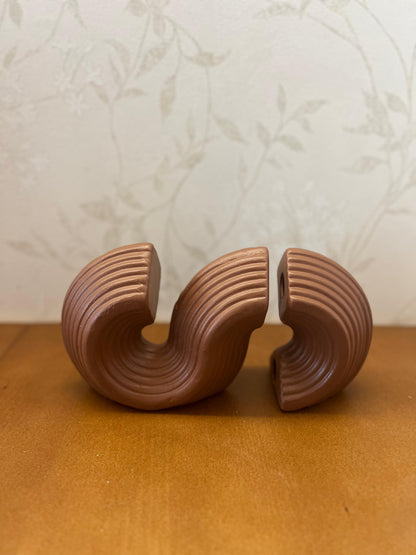 Modern Ceramic Bookends, Minimalist Ceramic Bookend, Geometric Design Ceramic Bookends, Abstract Ceramic Bookends, Ceramic Bookends