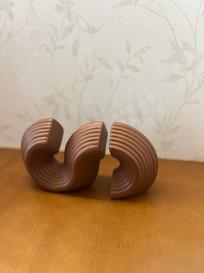 Modern Ceramic Bookends, Minimalist Ceramic Bookend, Geometric Design Ceramic Bookends, Abstract Ceramic Bookends, Ceramic Bookends