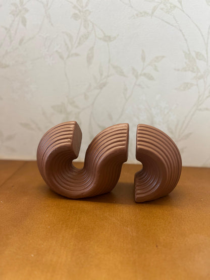 Modern Ceramic Bookends, Minimalist Ceramic Bookend, Geometric Design Ceramic Bookends, Abstract Ceramic Bookends, Ceramic Bookends