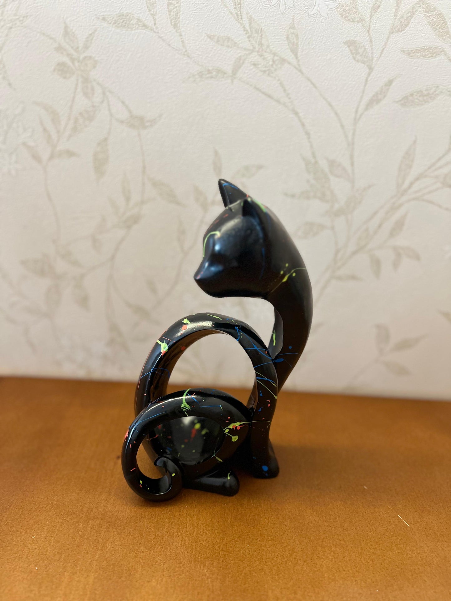 Abstract Cat Sculpture, Minimalist Cat Figurine, Geometric Cat Ornament, Cat Lover Gift, Home Accent, Geometric Cat Statue, Cat Sculpture, Cat Figurine