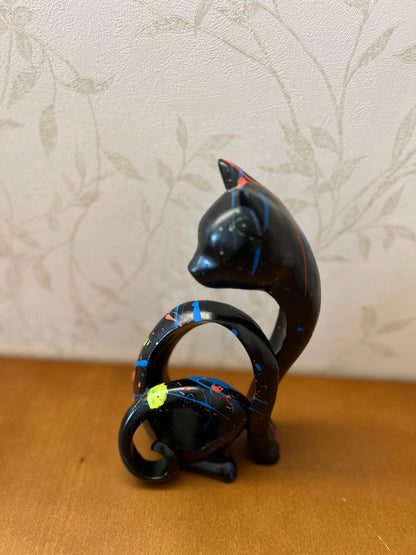 Abstract Cat Sculpture, Minimalist Cat Figurine, Geometric Cat Ornament, Cat Lover Gift, Home Accent, Geometric Cat Statue, Cat Sculpture, Cat Figurine