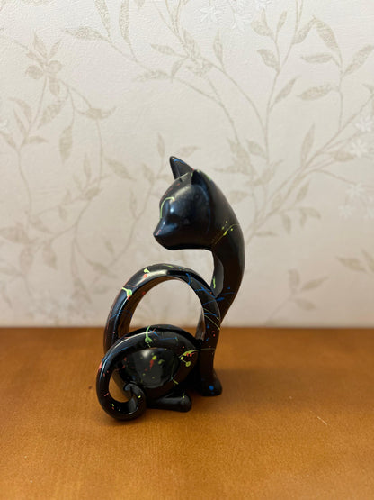 Abstract Cat Sculpture, Minimalist Cat Figurine, Geometric Cat Ornament, Cat Lover Gift, Home Accent, Geometric Cat Statue, Cat Sculpture, Cat Figurine