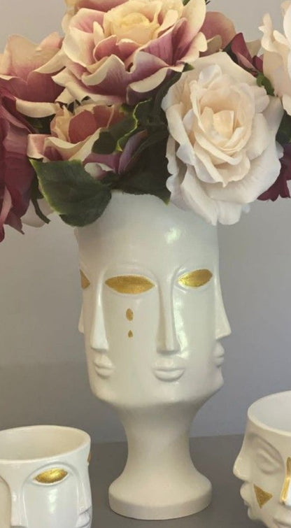 Handmade Dora Maar Vase, Abstract Face Art Decor, Handmade Face Vase, Modern Dora Maar Sculpture, Dora Maar Head Vase, Dora Maar Vase