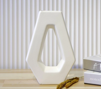 Modern Ceramic Vase, Geometric Ceramic Vase, Unique Ceramic Vase, Minimalist Modern Ceramic Vase, Minimalist Ceramic Vase, Flower Vase